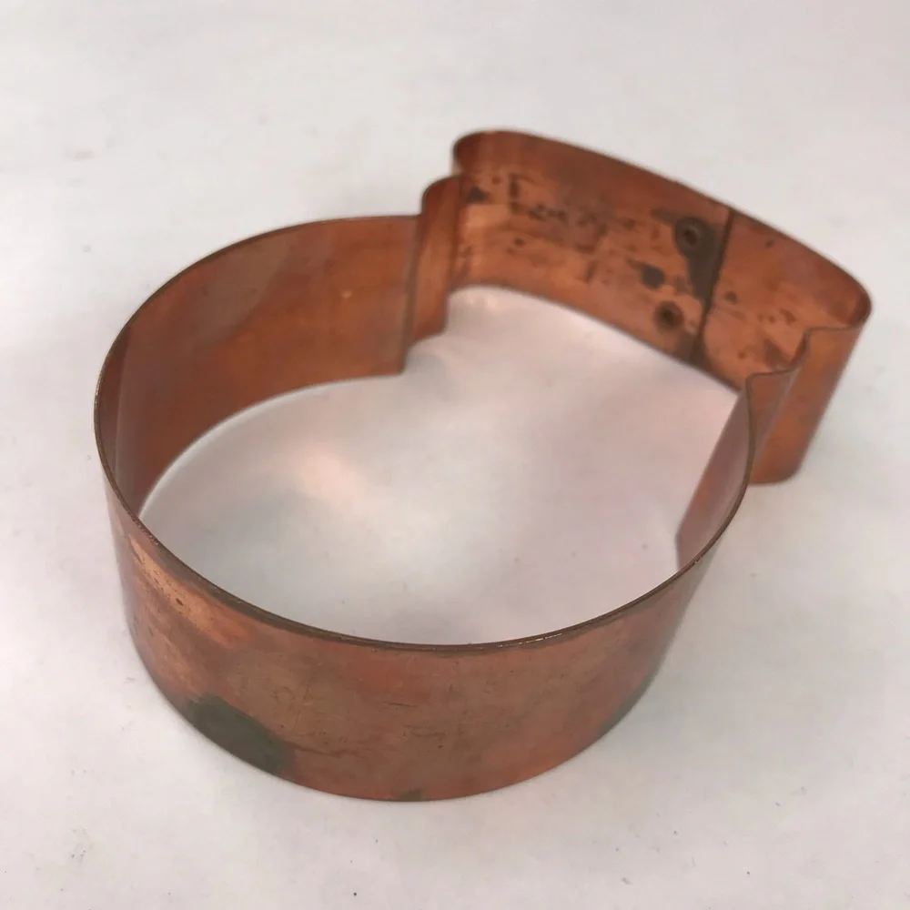 Kitchen Collectibles Snow Glove Copper Cookie Cutter Large Vintage USA